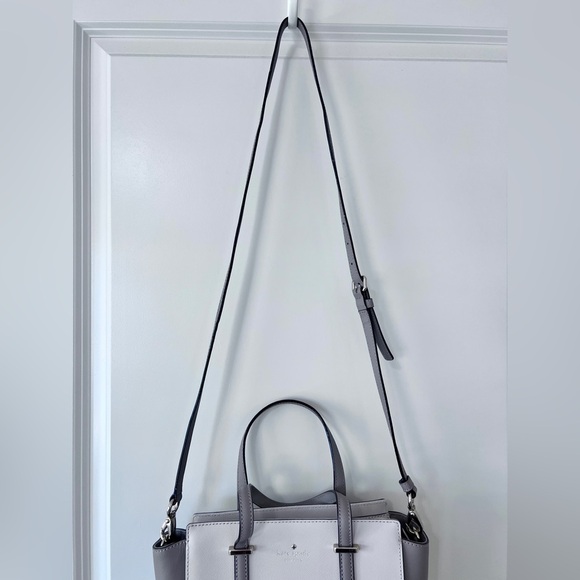 Kate Spade Two Toned Grey Satchel with Structured Design - Picture 9 of 16